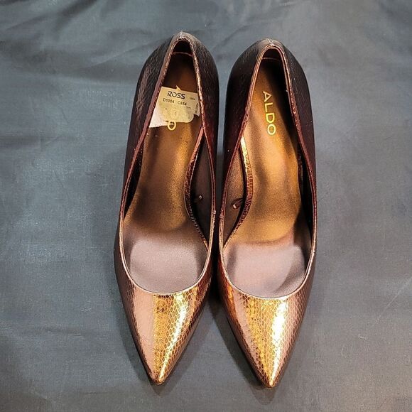 BRAND NEW ALDO LEOPARD POINTY TOE HIGH HEEL STILETTO PUMP G1 - Picture 2 of 16